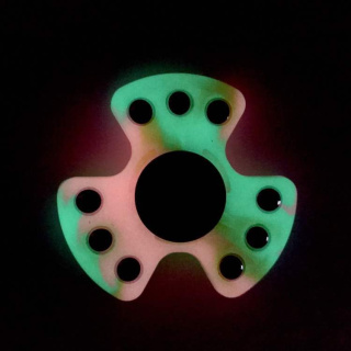 FIDGET SPINNER FLUORESCENCYJNY ŚWIECĄCY KOLORY