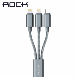 Kabel ROCK 3W1 Lightning Iphone Micro Usb Samsung