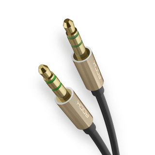 Kabel ROCK Audio mini-JACK 3,5mm Wtyk AUX TPE 1m