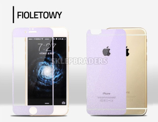 Kolorowe Szkło Hartowane 3D Na Cały Ekran iPHONE 6 6S Plus + PRZÓD + TYŁ