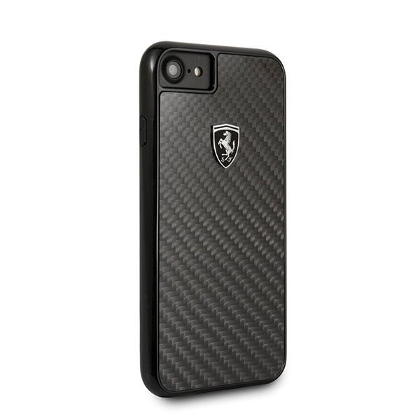 Etui Ferrari Hardcase do iPhone 7 / 8 czarny Carbon Heritage