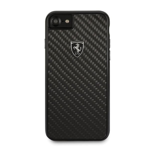 Etui Ferrari Hardcase do iPhone 7 / 8 czarny Carbon Heritage