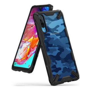 Etui pancerne z ramką Ringke Fusion X Design do Samsung Galaxy A70 czarny