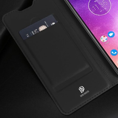 Etui pokrowiec z klapką DUX DUCIS Skin Pro do Motorola One Vision czarny