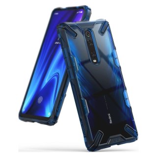 Etui pancerne z ramką Ringke Fusion X do Xiaomi Mi 9T Pro / Mi 9T niebieski