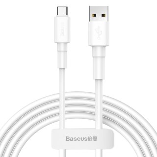 Baseus przewód kabel USB / USB Typ C 3A 1m biały