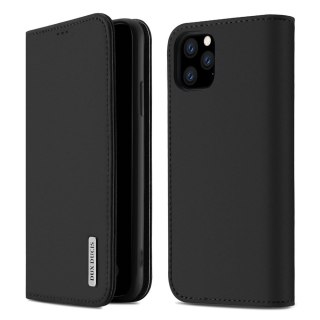 Etui pokrowiec ze skóry naturalnej DUX DUCIS Wish do iPhone 11 Pro Max czarny