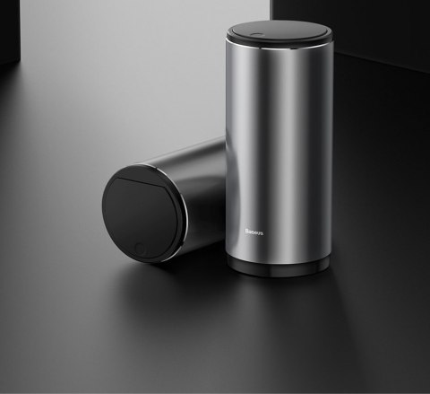 Baseus samochodowy mini kosz na śmieci z pokrywką do auta czarny (CRLJT-01)