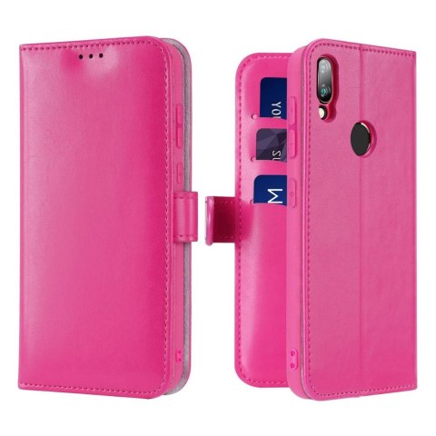 Etui portfel pokrowiec z klapką Dux Ducis Kado do Xiaomi Redmi Note 7 różowy