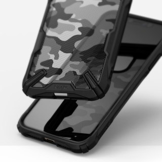 Etui pancerne z ramką do iPhone 11 czarny Camo Black