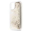 Etui Guess do iPhone 11 Pro gold/złoty hard case Glitter Hearts