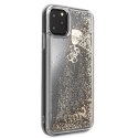 Etui Guess do iPhone 11 Pro Max gold/złoty hard case Glitter Hearts