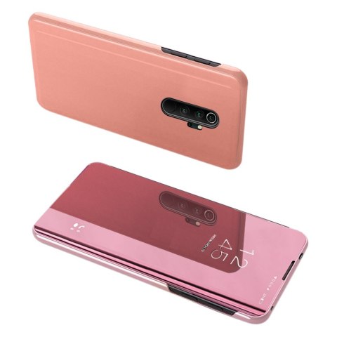 Etui z klapką Clear View Case do Xiaomi Redmi Note 8 Pro różowy