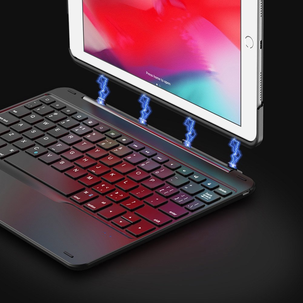 Etui magnetyczne Dux Ducis na tablet / bezprzewodowa klawiatura Bluetooth do iPad 9.7'' 2017 / iPad 9.7'' 2018 / iPad Air 1