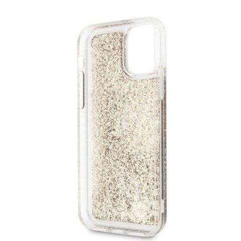 Etui Karl Lagerfeld do iPhone 11 złoty/gold Glitter Signature