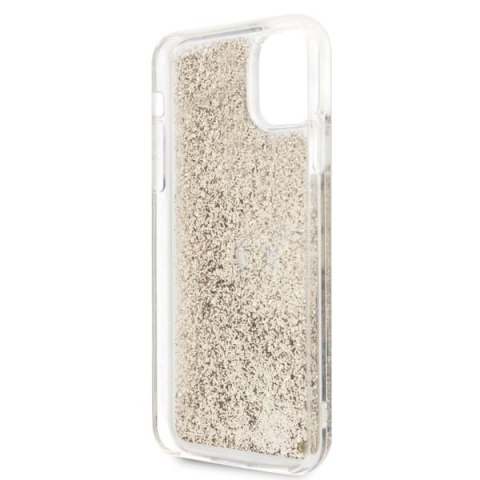 Etui Karl Lagerfeld do iPhone 11 Pro Max złoty/gold Glitter Signature