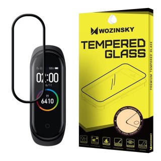 Wozinsky super wytrzymałe szkło folia szklana Full Glue na cały ekran z ramką Case Friendly Xiaomi Mi Band 4 / Mi Band 3 przezro