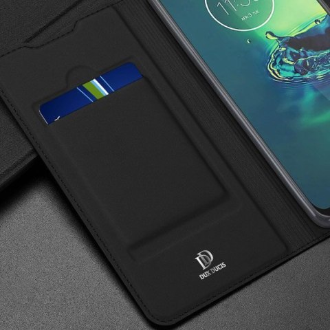 Etui pokrowiec z klapką DUX DUCIS Skin Pro do Motorola Moto G8 Plus czarny