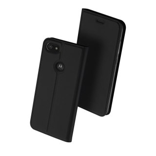 Etui z klapką DUX DUCIS Skin Pro do Motorola Moto E6 Play czarny