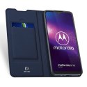 Etui pokrowiec z klapką DUX DUCIS Skin Pro do Motorola One Macro niebieski