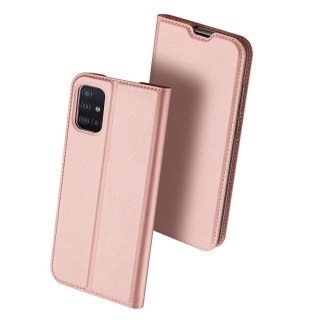 Etui z klapką DUX DUCIS Skin Pro do Samsung Galaxy A51 różowy