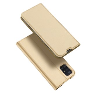 Etui z klapką DUX DUCIS Skin Pro do Samsung Galaxy A51 złoty