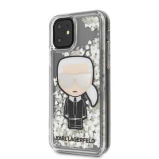 Etui Karl Lagerfeld do iPhone 11 hardcase Ikonik Glitter Glow in the dark