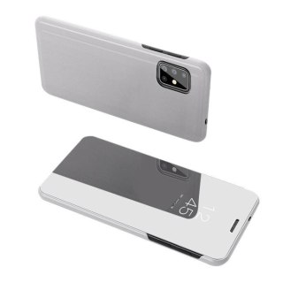 Etui z klapką Clear View Case do Samsung Galaxy A51 srebrny