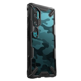 Etui pancerne z ramką Ringke Fusion X Design do Xiaomi Mi Note 10 / Mi Note 10 Pro czarny Camo Black