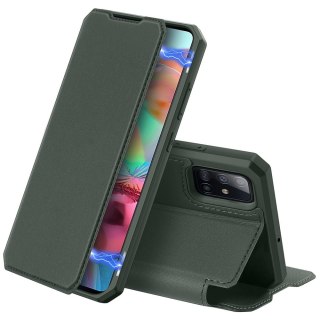 Etui z klapką DUX DUCIS Skin X do Samsung Galaxy A71 zielony