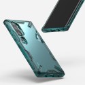 Etui pancerny pokrowiec z ramką Ringke Fusion X do Xiaomi Mi Note 10 / Mi Note 10 Pro / Mi CC9 Pro zielony