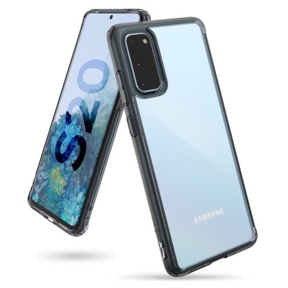 Etui pokrowiec z żelową ramką Ringke Fusion do Samsung Galaxy S20 czarny