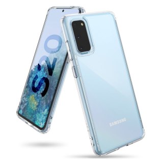 Etui pokrowiec z żelową ramką Ringke Fusion do Samsung Galaxy S20 przezroczysty