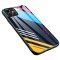 Etui nakładka ze szkła hartowanego Color Glass Case z osłoną na aparat do iPhone 11 wzór 2