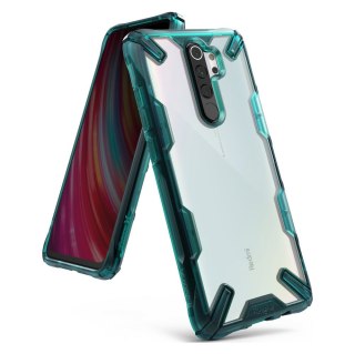 Etui pancerny pokrowiec z ramką Ringke Fusion X do Xiaomi Redmi Note 8 Pro zielony