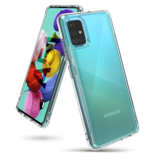 Etui z żelową ramką Ringke Fusion do Samsung Galaxy A51 przezroczysty