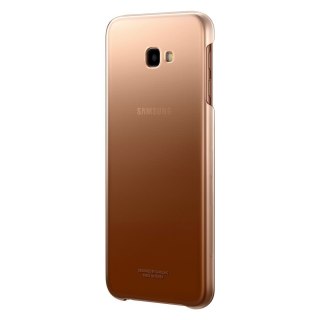 Etui sztywny pokrowiec z gradientem do Samsung Galaxy J4 Plus 2018 złoty