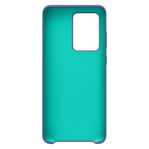 Elastyczne silikonowe etui Silicone Case do Samsung Galaxy S20 Ultra ciemnoniebieski