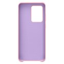 Elastyczne silikonowe etui Silicone Case do Samsung Galaxy S20 Ultra różowy