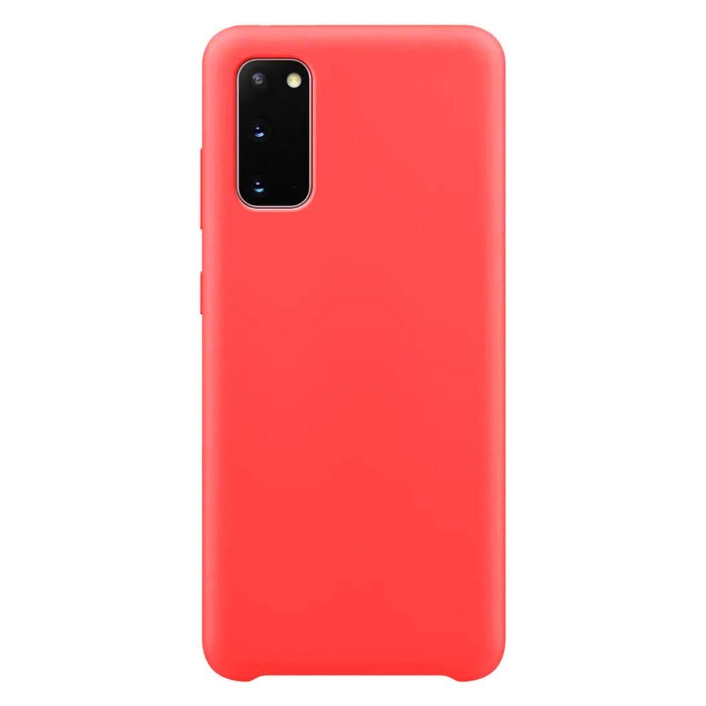 Elastyczne silikonowe etui Silicone Case do Samsung Galaxy S20 czerwony