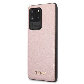 Etui Guess do Samsung S20 Ultra różowo-złoty/rose gold