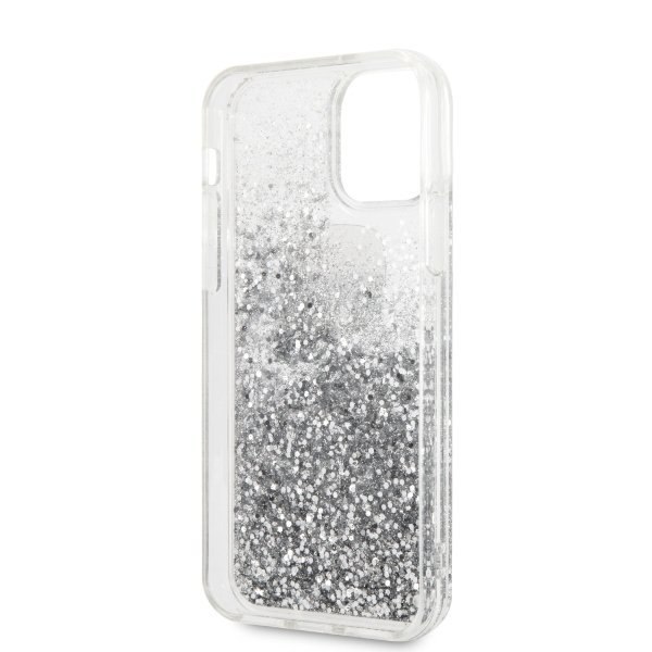 Etui Karl Lagerfeld do iPhone 11 Pro hardcase srebrny/silver Glitter Karl&Choupette