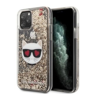 Etui Karl Lagerfeld do iPhone 11 Pro hardcase złoty/gold Glitter Choupette