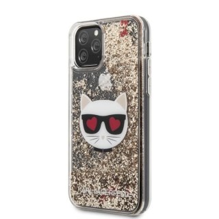 Etui Karl Lagerfeld do iPhone 11 Pro Max hardcase złoty/gold Glitter Choupette