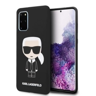 Oryginalne Etui Karl Lagerfeld do Samsung S20+ hardcase czarny/black Silicone Iconic