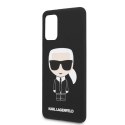 Oryginalne Etui Karl Lagerfeld do Samsung S20+ hardcase czarny/black Silicone Iconic