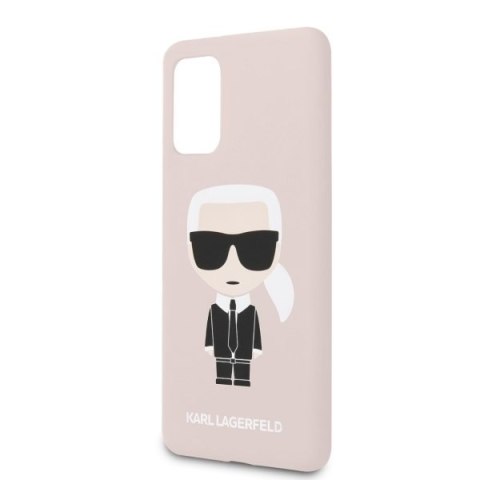 Etui Karl Lagerfeld do Samsung Galaxy S20+ Plus jasnoróżowy/light pink Silicone Iconic