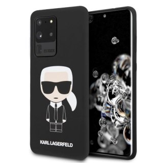 Oryginalne Etui Karl Lagerfeld do Samsung S20 Ultra hardcase czarny/black Silicone Iconic