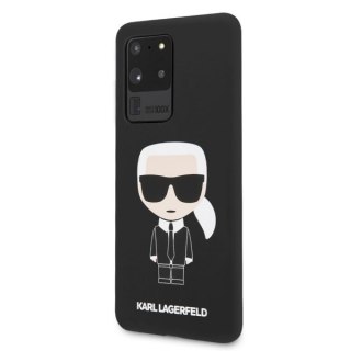 Oryginalne Etui Karl Lagerfeld do Samsung S20 Ultra hardcase czarny/black Silicone Iconic