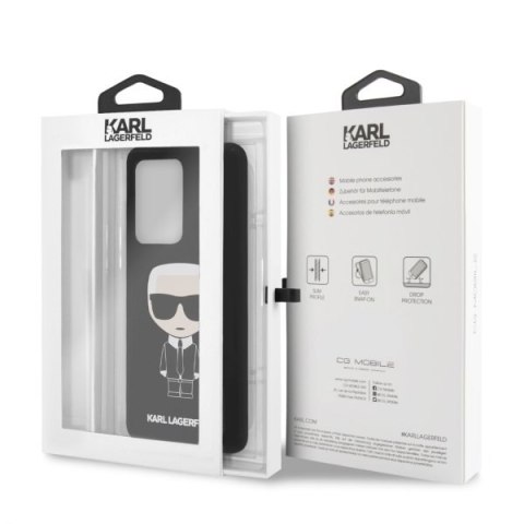 Oryginalne Etui Karl Lagerfeld do Samsung S20 Ultra hardcase czarny/black Silicone Iconic